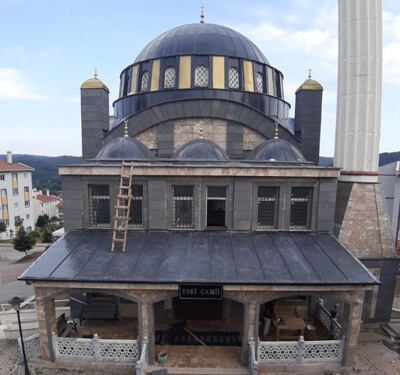 Edirne Cami Kurşun Temizleme İşlemi ve Cami Kubbe Restorasyon