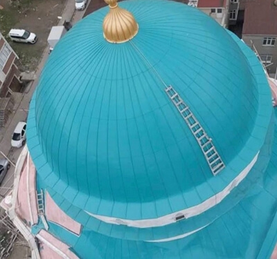 Samsun Cami Kurşun Kaplama, Kubbe Bakımı ve Kurşun Temizliği